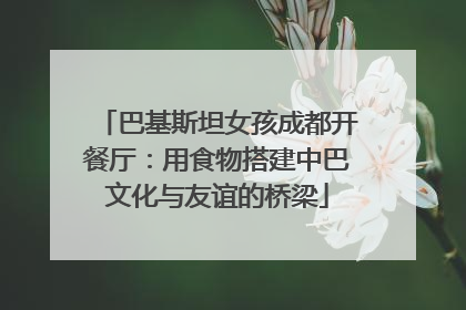 巴基斯坦女孩成都开餐厅：用食物搭建中巴文化与友谊的桥梁