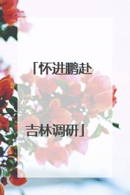 怀进鹏赴吉林调研
