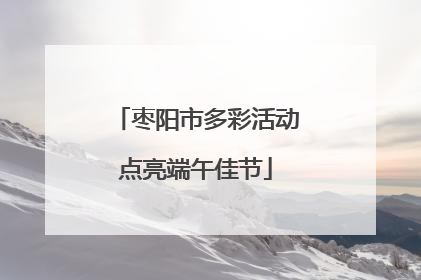 枣阳市多彩活动点亮端午佳节