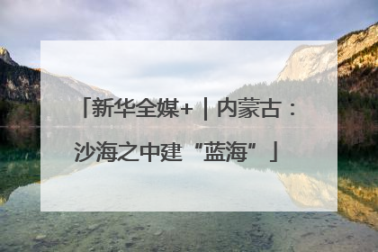 新华全媒+｜内蒙古：沙海之中建“蓝海”