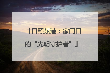 日照东港：家门口的“光明守护者”