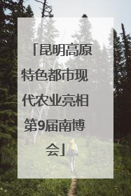 昆明高原特色都市现代农业亮相第9届南博会