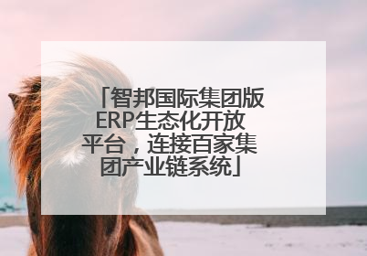智邦国际集团版ERP生态化开放平台，连接百家集团产业链系统