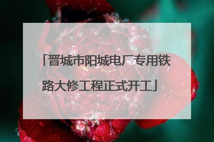 晋城市阳城电厂专用铁路大修工程正式开工