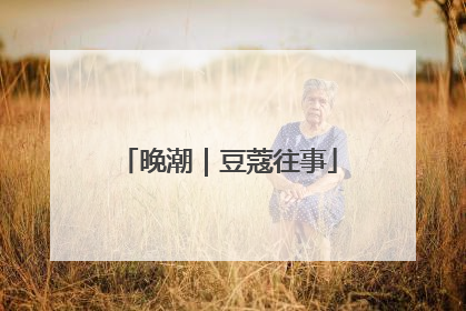 晚潮｜豆蔻往事