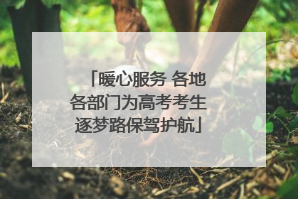 暖心服务 各地各部门为高考考生逐梦路保驾护航