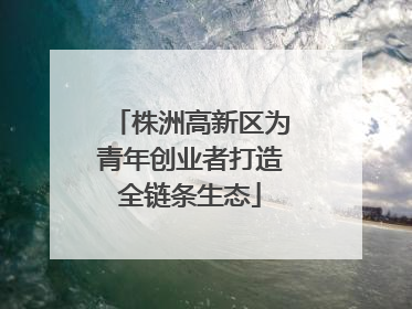 株洲高新区为青年创业者打造全链条生态