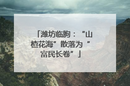 潍坊临朐：“山楂花海”散落为“富民长卷”
