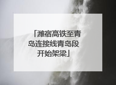 潍宿高铁至青岛连接线青岛段开始架梁
