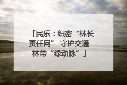 民乐：织密“林长责任网” 守护交通林带“绿动脉”