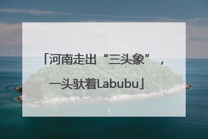 河南走出“三头象”，一头驮着Labubu