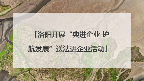 洛阳开展“典进企业 护航发展”送法进企业活动