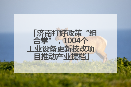 济南打好政策“组合拳”，1004个工业设备更新技改项目推动产业提档