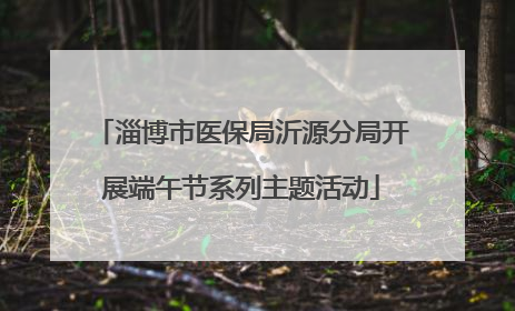 淄博市医保局沂源分局开展端午节系列主题活动