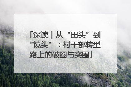 深读｜从“田头”到“镜头”：村干部转型路上的破圈与突围