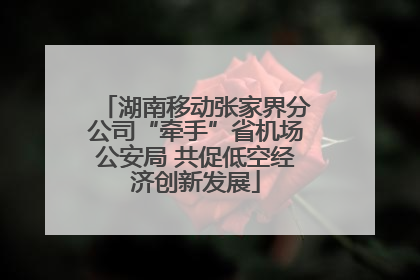 湖南移动张家界分公司“牵手”省机场公安局 共促低空经济创新发展