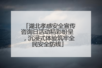 湖北孝感安全宣传咨询日活动精彩纷呈，沉浸式体验筑牢全民安全防线