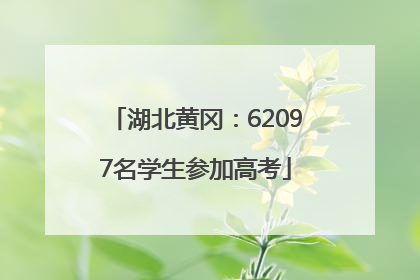 湖北黄冈：62097名学生参加高考