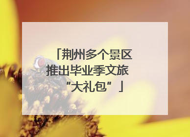 荆州多个景区推出毕业季文旅“大礼包”