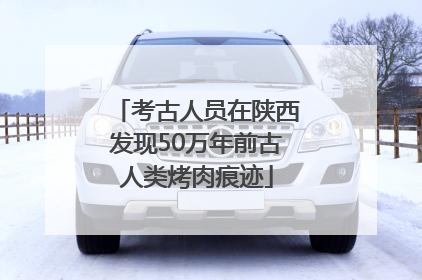 考古人员在陕西发现50万年前古人类烤肉痕迹
