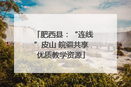 肥西县：“连线”皮山 皖疆共享优质教学资源