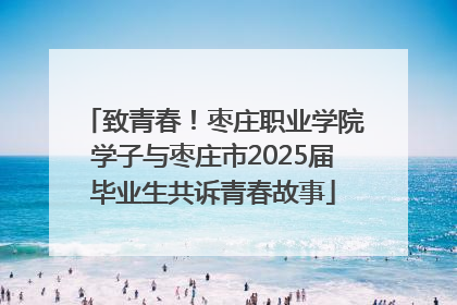 致青春！枣庄职业学院学子与枣庄市2025届毕业生共诉青春故事