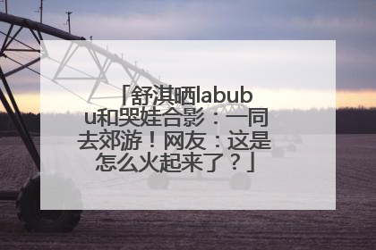 舒淇晒labubu和哭娃合影：一同去郊游！网友：这是怎么火起来了？