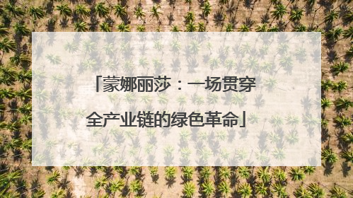 蒙娜丽莎：一场贯穿全产业链的绿色革命