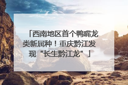 西南地区首个鸭嘴龙类新属种！重庆黔江发现“长生黔江龙”