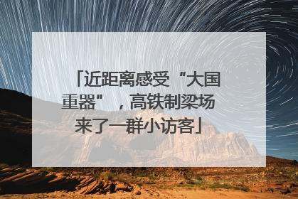 近距离感受“大国重器”，高铁制梁场来了一群小访客