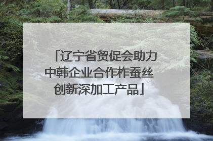 辽宁省贸促会助力中韩企业合作柞蚕丝创新深加工产品