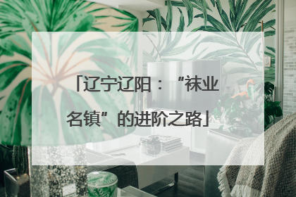 辽宁辽阳：“袜业名镇”的进阶之路