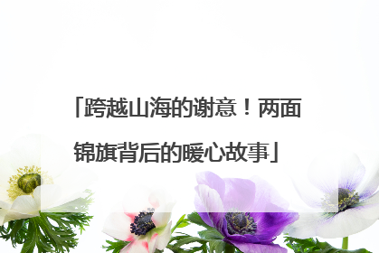 跨越山海的谢意！两面锦旗背后的暖心故事