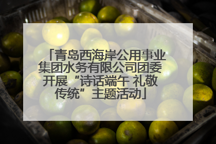 青岛西海岸公用事业集团水务有限公司团委开展“诗话端午 礼敬传统”主题活动