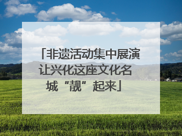 非遗活动集中展演 让兴化这座文化名城“靓”起来