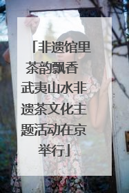 非遗馆里茶韵飘香 武夷山水非遗茶文化主题活动在京举行