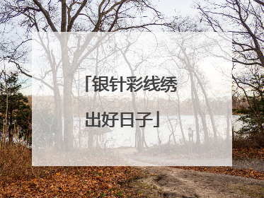 银针彩线绣出好日子