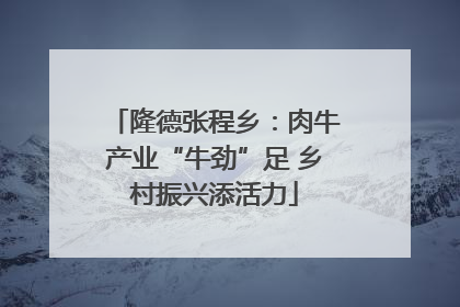 隆德张程乡：肉牛产业“牛劲”足 乡村振兴添活力