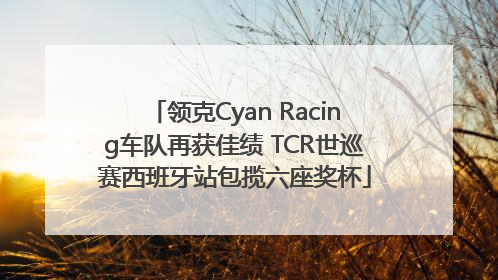 领克Cyan Racing车队再获佳绩 TCR世巡赛西班牙站包揽六座奖杯