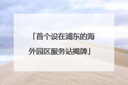 首个设在浦东的海外园区服务站揭牌