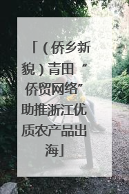 （侨乡新貌）青田“侨贸网络”助推浙江优质农产品出海