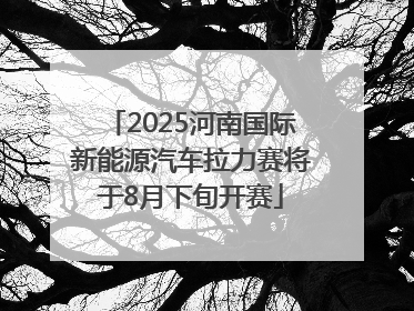 2025河南国际新能源汽车拉力赛将于8月下旬开赛