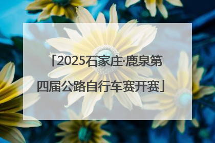 2025石家庄·鹿泉第四届公路自行车赛开赛