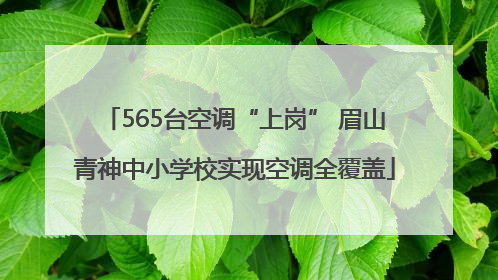 565台空调“上岗” 眉山青神中小学校实现空调全覆盖
