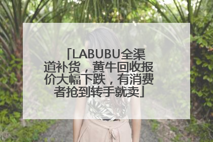 LABUBU全渠道补货，黄牛回收报价大幅下跌，有消费者抢到转手就卖