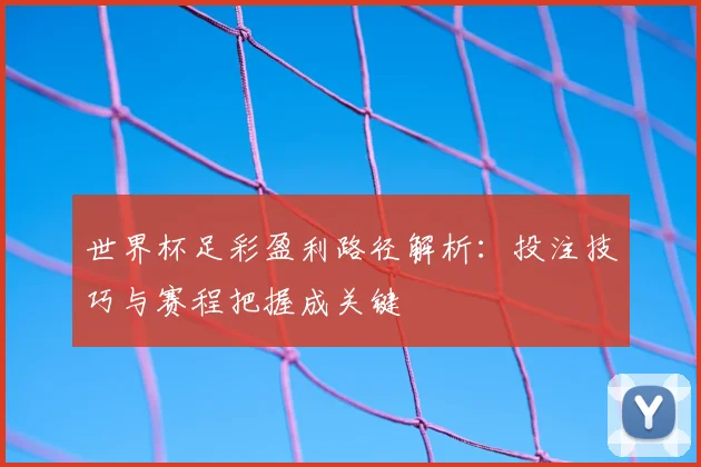 世界杯足彩盈利路径解析：投注技巧与赛程把握成关键
